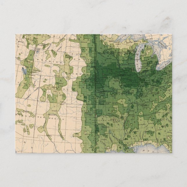153 Körner/Quadratmeilen Postkarte (Vorderseite)