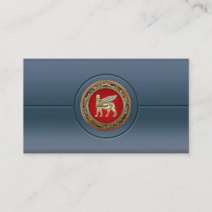 [154] Babylonischer Winged Bull Lamassu [3D] Visitenkarte