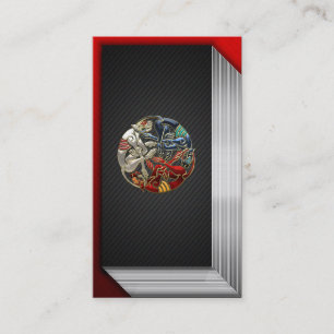 [154] Celtic-heilige Kunst - drei Hunde Visitenkarte