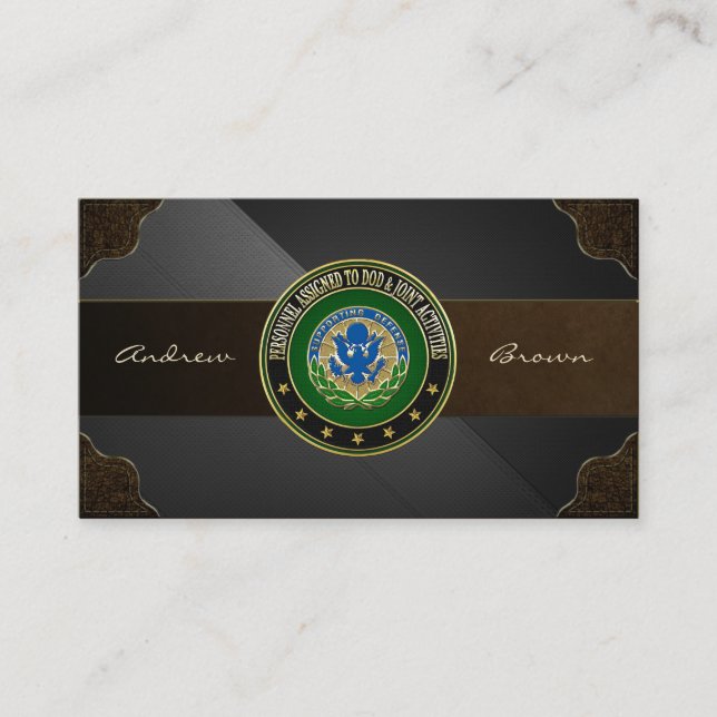 [154] DOD & Joint Activities DUI Special Edition Visitenkarte (Vorderseite)