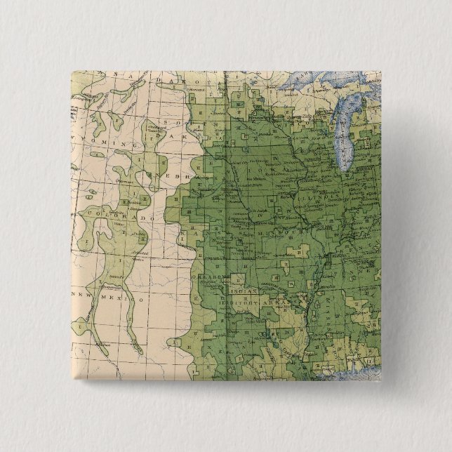 154 Mais/Quadratmeile Button (Vorderseite)