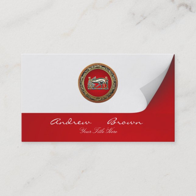 [154] Schatz-Fund: Das Auge von Horus Visitenkarte (Vorderseite)