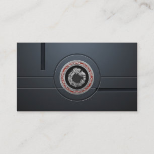 [154] Serpent God Quetzalcoatl [Silber] Visitenkarte