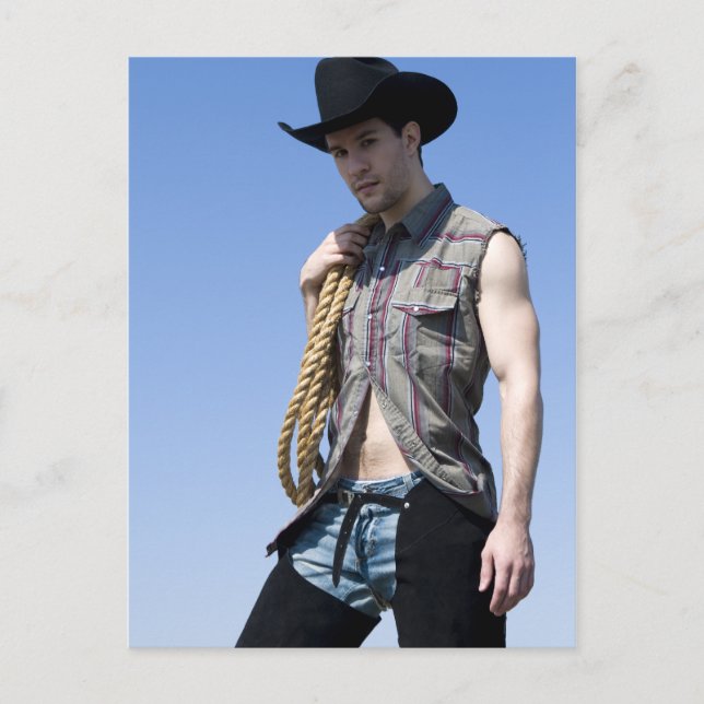 15608-RA Cowboy Postkarte (Vorderseite)