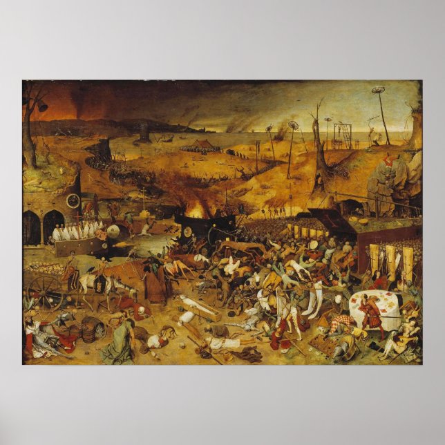 1562 Plague Painting Poster (Vorne)