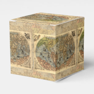 1565 Forlani Antike Weltkarte Vintage-Kartographie Geschenkschachtel