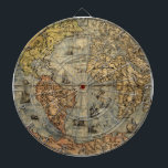 1565 Forlani AntiquevWeltkarte Renaissance Dartscheibe<br><div class="desc">Erleben Sie eine Reise durch die Geschichte mit dieser herrlichen Weltkarte von 1565 von Paolo Forlani, einem Meisterwerk der Renaissance-Kartographie. Unter dem Titel "VNIVERSALE BESCHREIBUNG DI TVTTA LA TERRA CONOSCIVTA FIN QVI" (Universelle Beschreibung aller bekannten Landstriche bis jetzt) zeigt dieser antike Atlasprint die Welt, wie sie Mitte des 16. Jahrhunderts...</div>