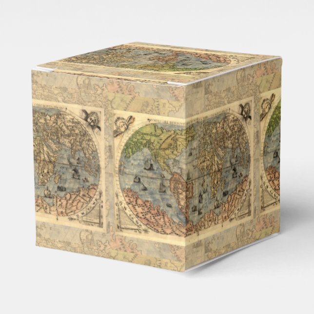 1565 Forlani AntiquevWeltkarte Renaissance Geschenkschachtel (Vorderseite)