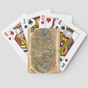 1565 Forlani AntiquevWeltkarte Renaissance Spielkarten