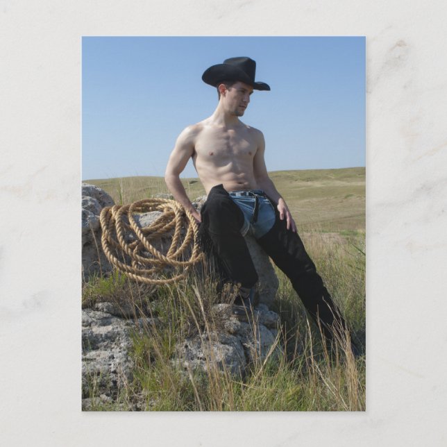 15693-RA Cowboy Postkarte (Vorderseite)