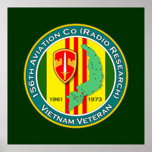 156th Avn Co Eisenbahn 2 - ASA Vietnam Poster
