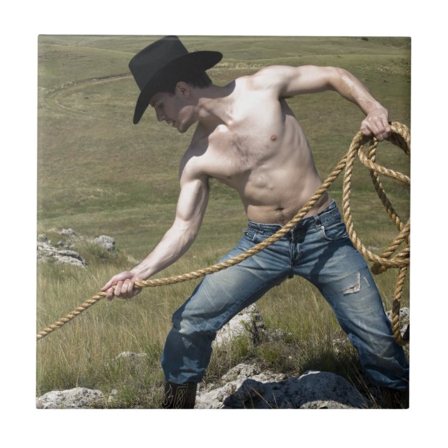 15807-RA Cowboy Fliese (Vorderseite)