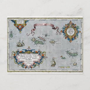 1584 Karte der Azoren