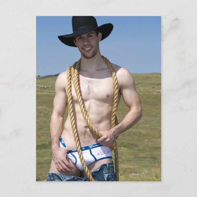 15867-RA Cowboy Postkarte (Vorderseite)