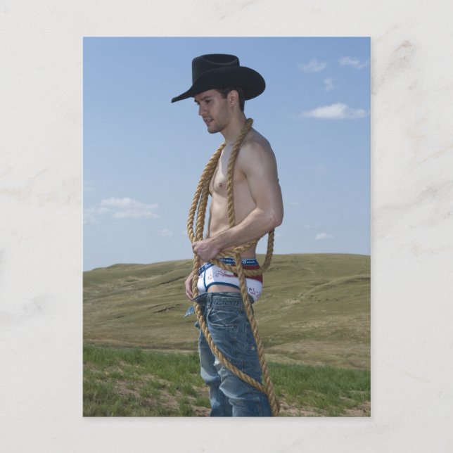 15876-RA Cowboy Postkarte (Vorderseite)