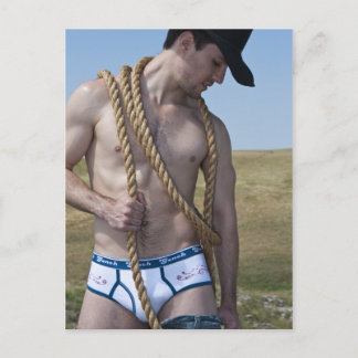 15881-RA Sexy Cowboy Postkarte