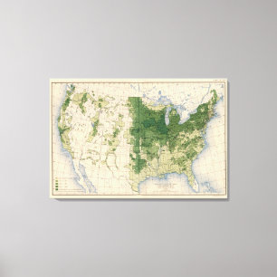 158 Hafer/Quadratmeile Leinwanddruck