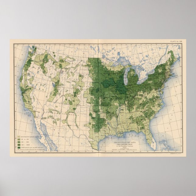 158 Hafer/Quadratmeile Poster (Vorne)