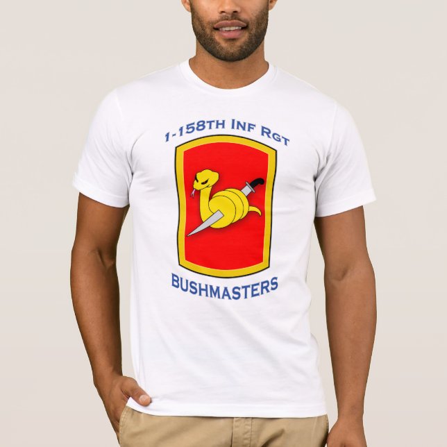 158th Infanterie-Regimentschulterflecken T - Shirt (Vorderseite)