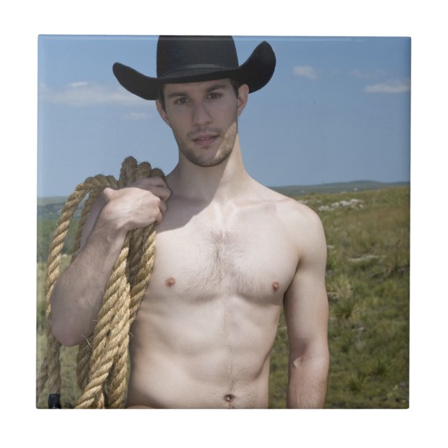 15974-RA Cowboy Fliese (Vorderseite)