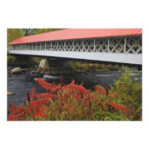 159-Fuß-Ashuelot Covered Bridge überspannt Fotodruck