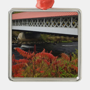 159-Fuß-Ashuelot Covered Bridge überspannt Silbernes Ornament