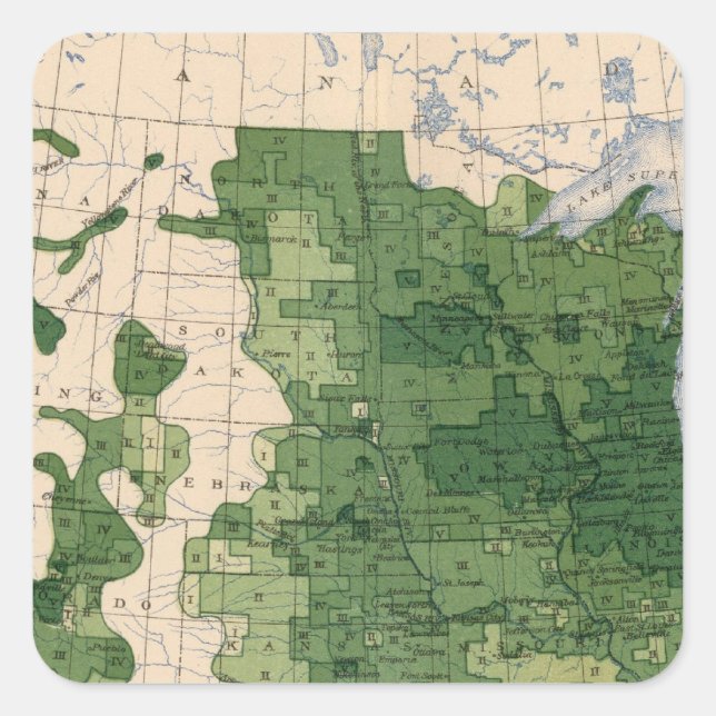 159 Hafer/Acre Quadratischer Aufkleber (Vorderseite)