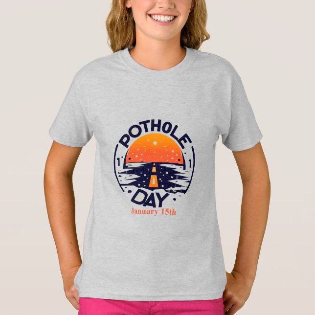 15.01. - Pothole Day T-Shirt (Vorderseite)