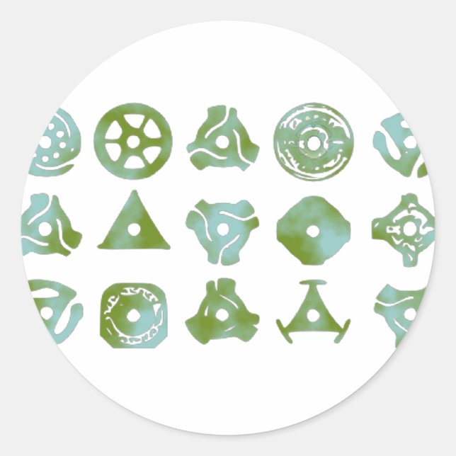 15 45 Plattenadapter oder Einsätze Runder Aufkleber (Vorderseite)