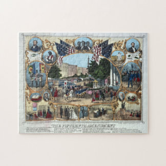 15. Änderungs-Abraham Lincoln-Puzzlespiel Puzzle