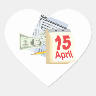 15. April - Herz-Aufkleber