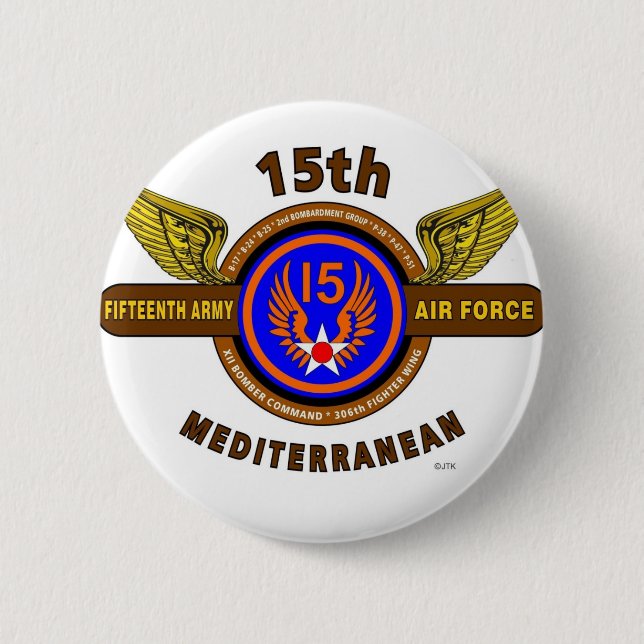 15. ARMEE-LUFTWAFFE "ARMEE-FLIEGERKORPS" WW II BUTTON (Vorderseite)