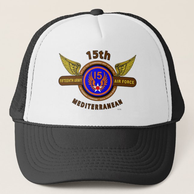 15. ARMEE-LUFTWAFFE "ARMEE-FLIEGERKORPS" WW II TRUCKERKAPPE (Vorderseite)