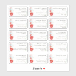 15 Aufkleber für den Namen eines Hochzeitgästen