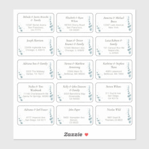 15 Aufkleber für den Namen eines Hochzeitgästen