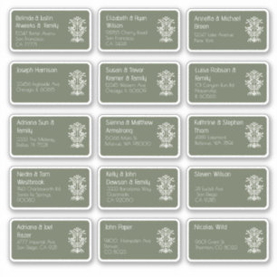 15 Aufkleber für den Namen eines Hochzeitgästen