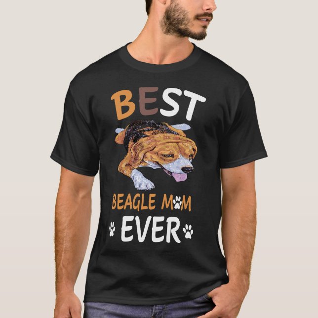 15 Beste Beagle-Mama je T-Shirt (Vorderseite)