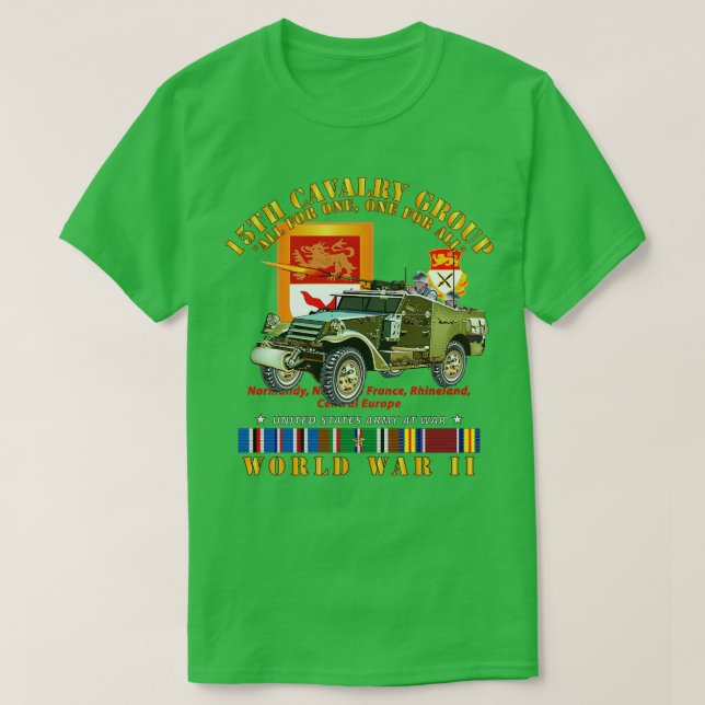 15. Cavalry Group One for All w Armored Scout w T-Shirt (Design vorne)