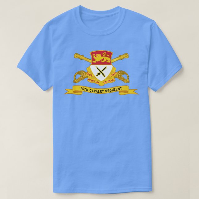 15. Cavalry Regiment w Br Ribbon T-Shirt (Design vorne)