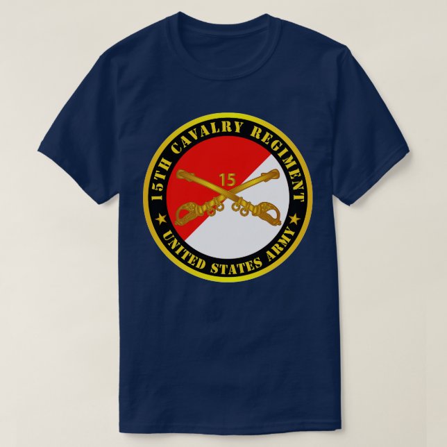 15. Cavalry Regiment w Cav Branch T-Shirt (Design vorne)