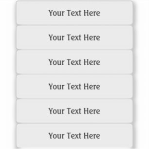 15 cm breite, transparente Etiketten