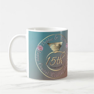 15. Crystal Wedding Anniversary Kaffeetasse