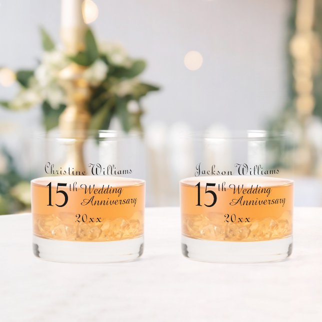 15. Crystal Wedding Anniversary Whiskyglas (Insitu (Hochzeit))