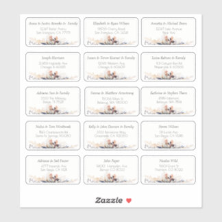 15 Einfache persönliche Anschrift des Hochzeitgäst Aufkleber