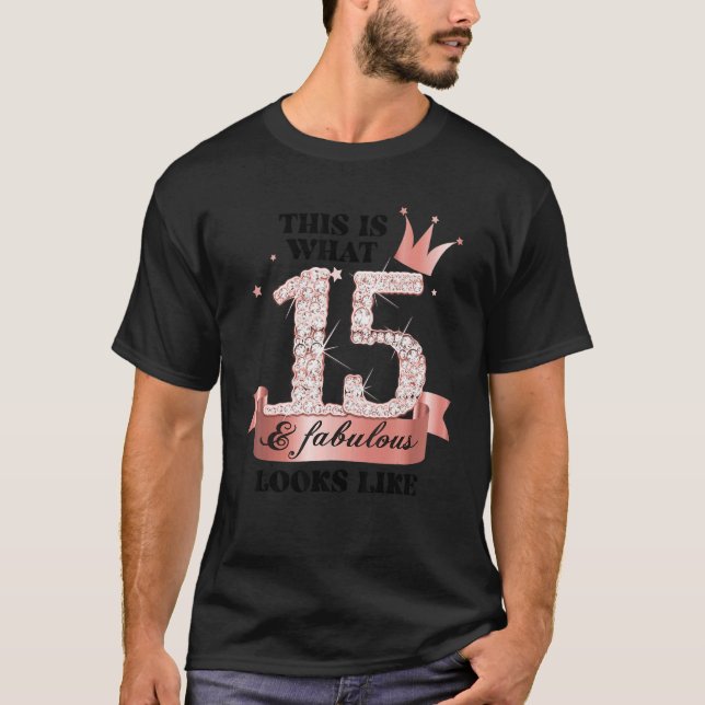 15 & Fabulous I Rose And White Party Group Candid  T-Shirt (Vorderseite)
