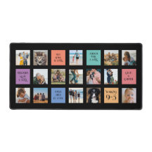 15 Foto, 6 Farbblock auf Schwarz