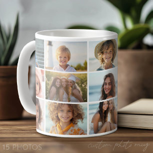 15-Foto-Collage-Raster - minimal weiß Kaffeetasse