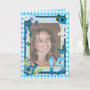 15. Fotokarte zum Geburtstag Karte