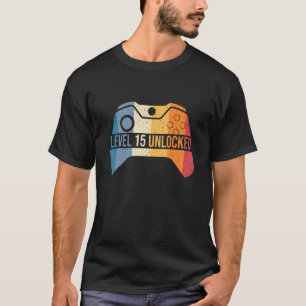 15. Geburtstag 15 b Tag Mädchen Jungen Geboren im T-Shirt