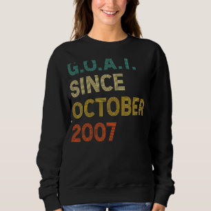 15. Geburtstag 15 Jahre alte Ziege Seit Oktober 20 Sweatshirt